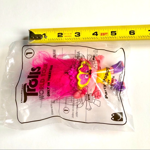 3/$15 NEW TROLLS Toy Juguete Party Poppy #1 Toy ~5” - Picture 3 of 10